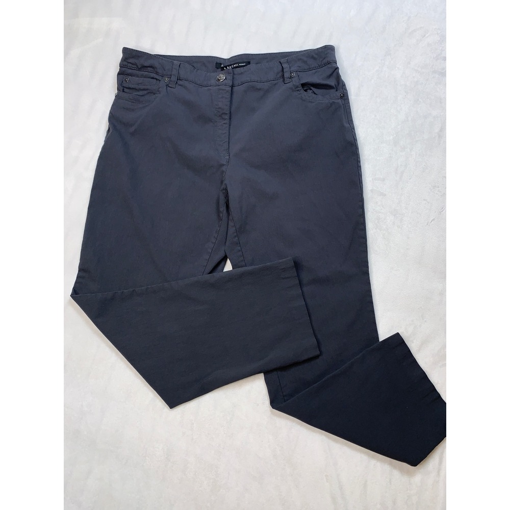 Women's Gray Straight-Leg Trousers